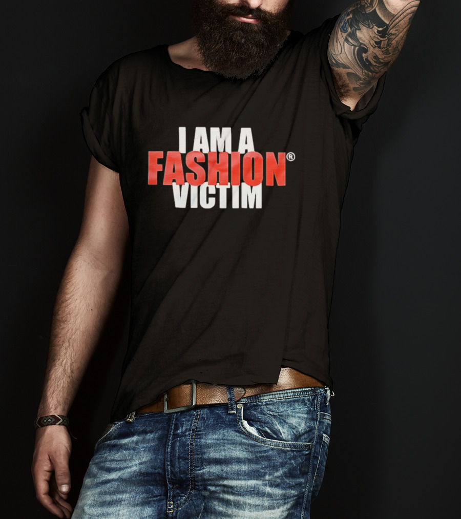 I Am A Fashion Victim Bold Red T-Shirt