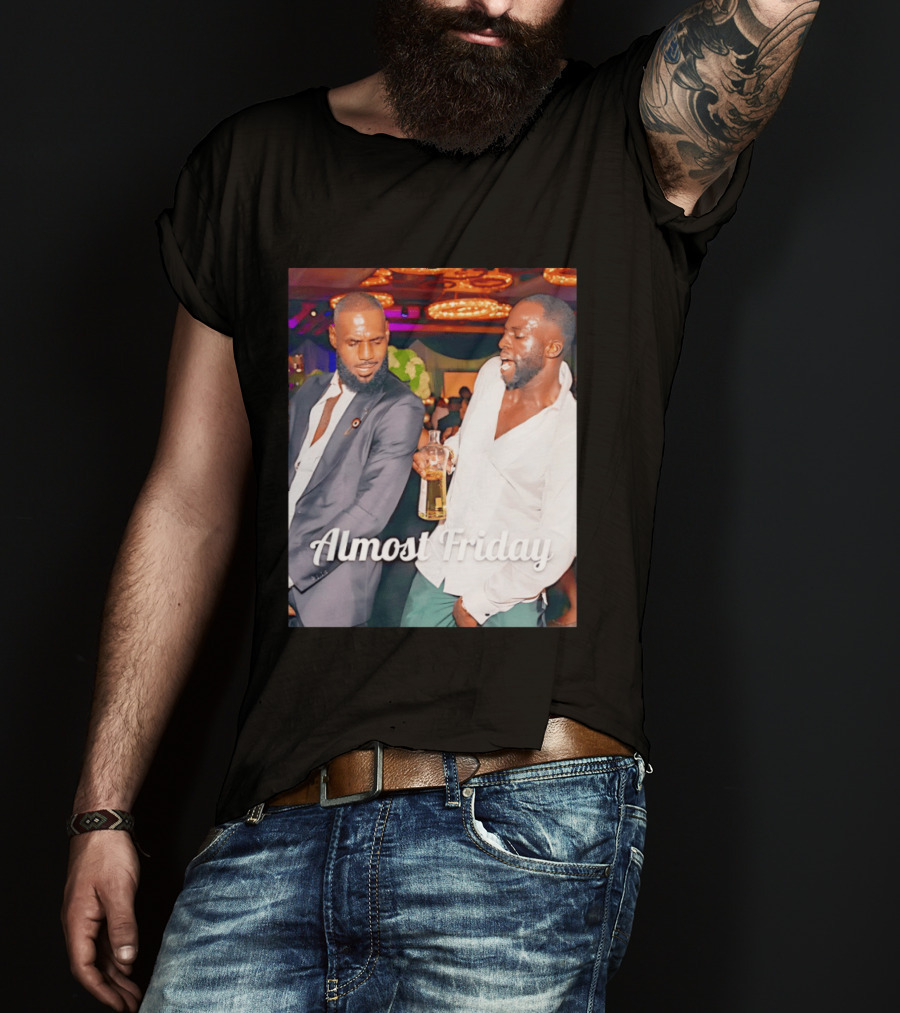 LeBron James Draymond Green Almost Friday Club Scene T-Shirt