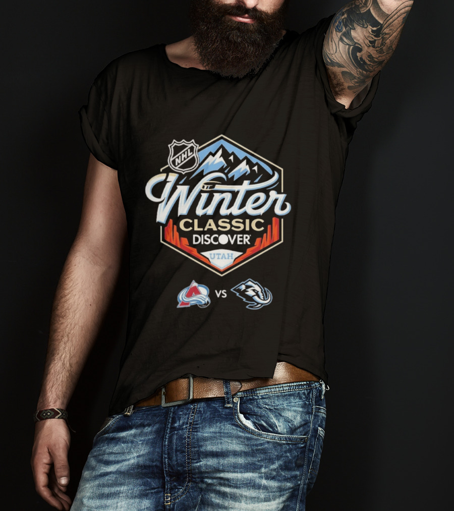 NHL Winter Classic Discover Utah 2027 Colorado Avalanche Vs Utah Mammoth T-Shirt