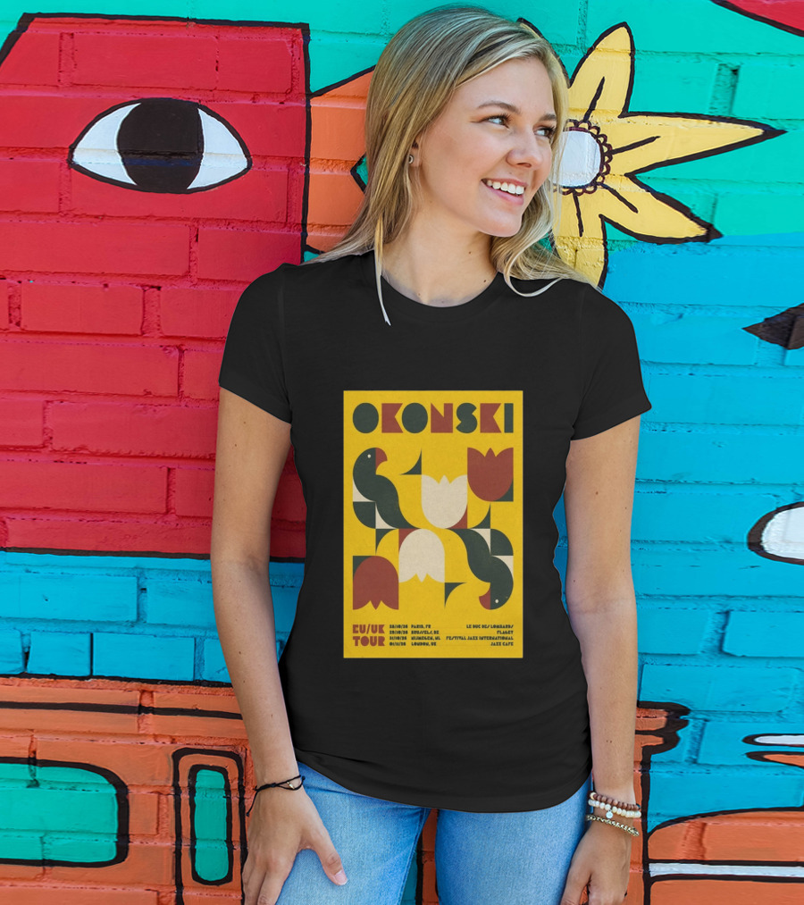 Okonski EU UK Tour 2026 Paris Brussels Nijmegen London Jazz Shows T-Shirt