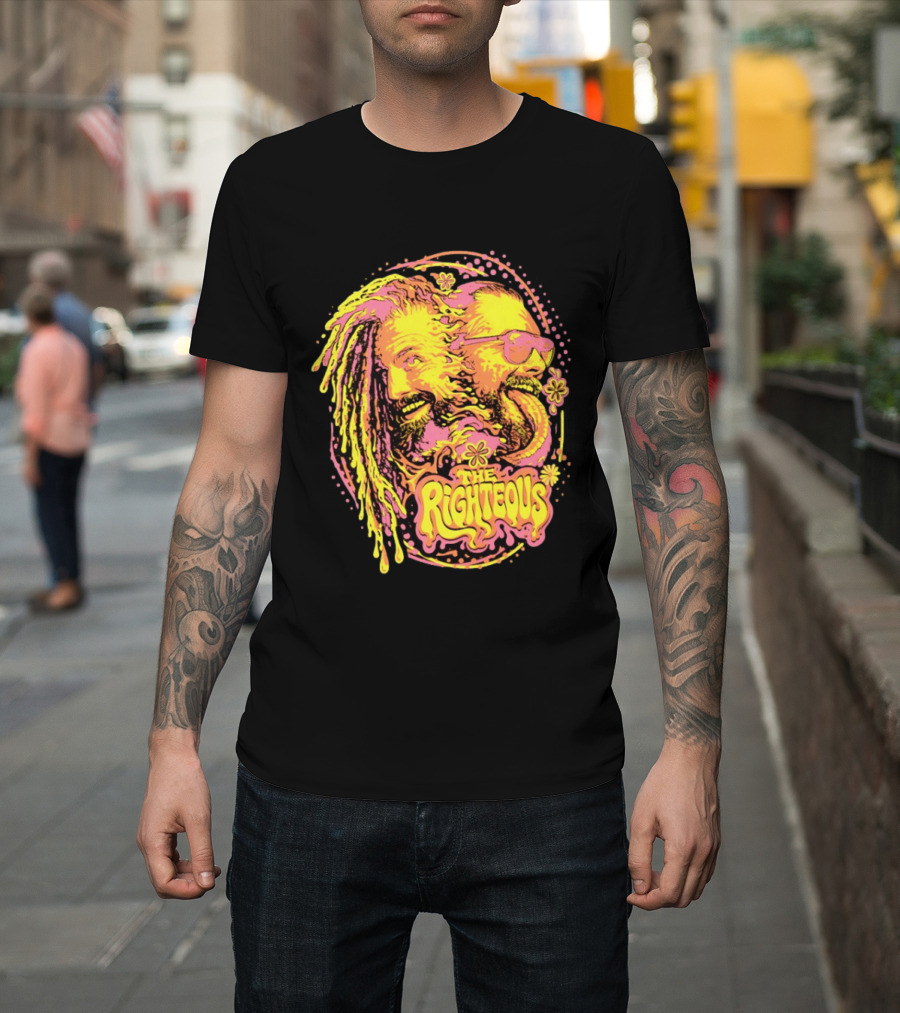 The Righteous Psychedelic Neon Fusion T-Shirt