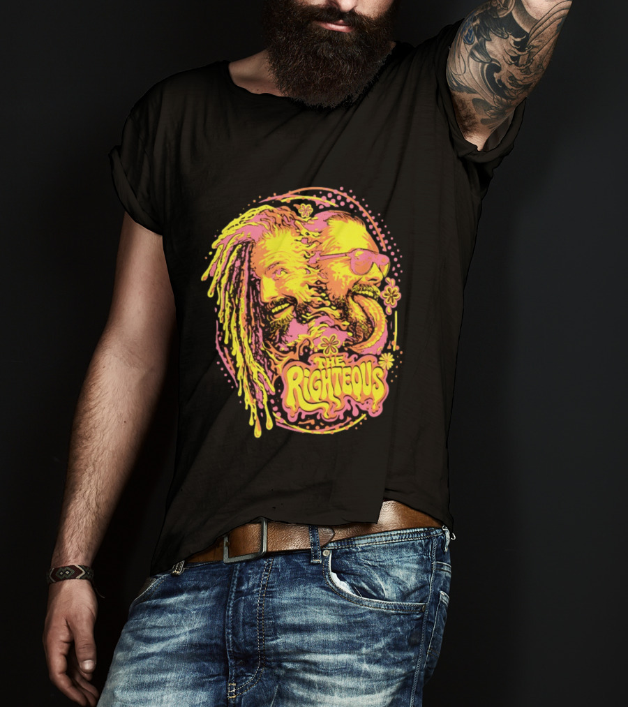 The Righteous Psychedelic Neon Fusion T-Shirt