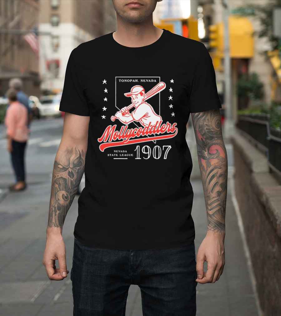 Tonopah Nevada Mollycoddlers Nevada State League 1907 Baseball T-Shirt