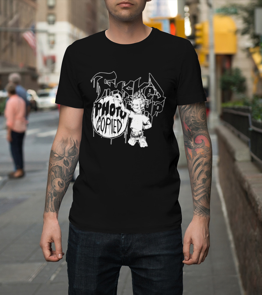 F'd Up Photocopied Undercover SS01 Graffiti Style Punk T-Shirt