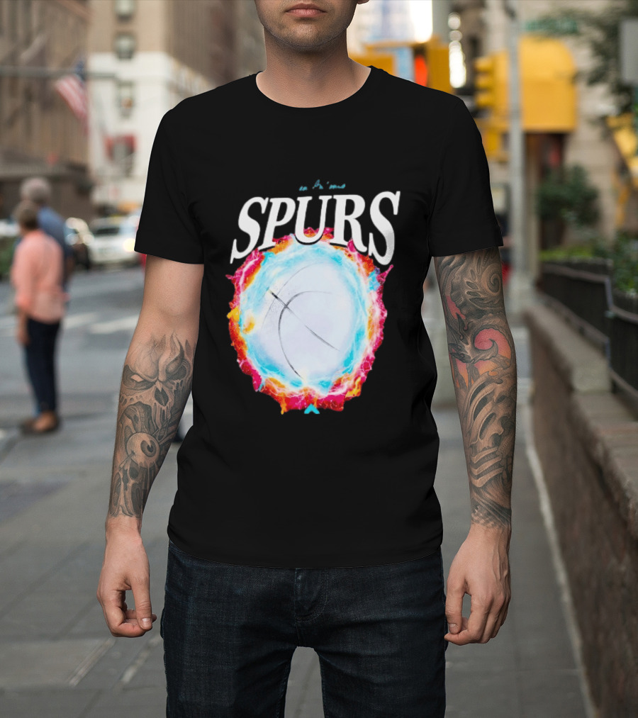 San Antonio Spurs Basketball Cosmic Energy Burst 2026 T-Shirt