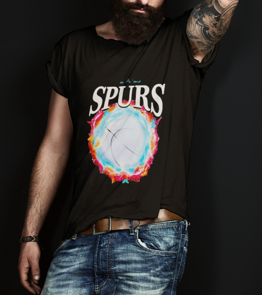 San Antonio Spurs Basketball Cosmic Energy Burst 2026 T-Shirt