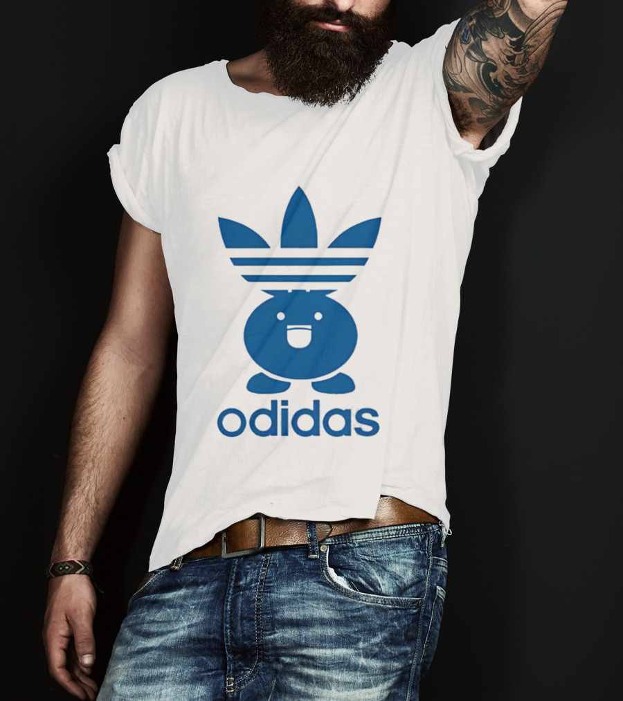 Odidas Pokemon Oddish Mashup Blue T-Shirt
