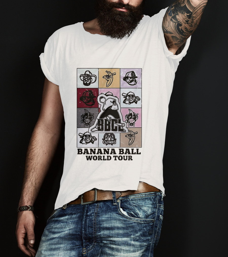 BBCL Clowns Banana Ball World Tour 2026 T-Shirt