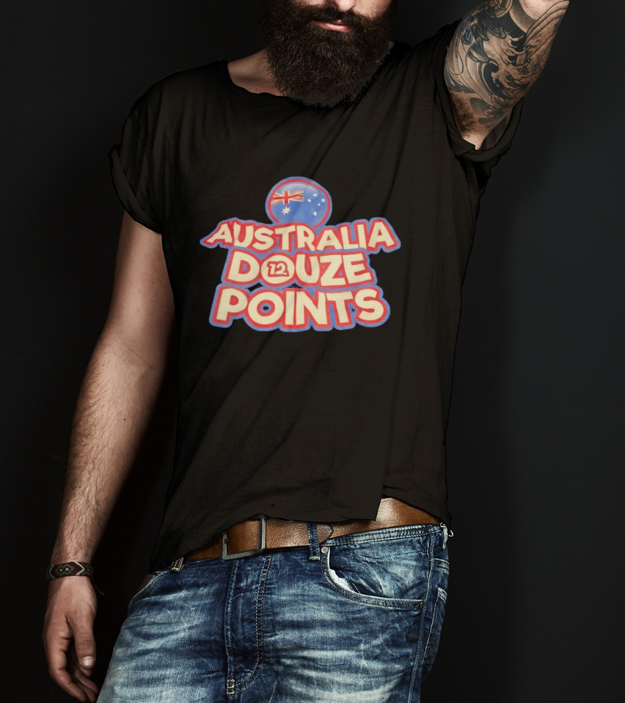 Australia Douze 12 Points Flag Circle Stars T-Shirt