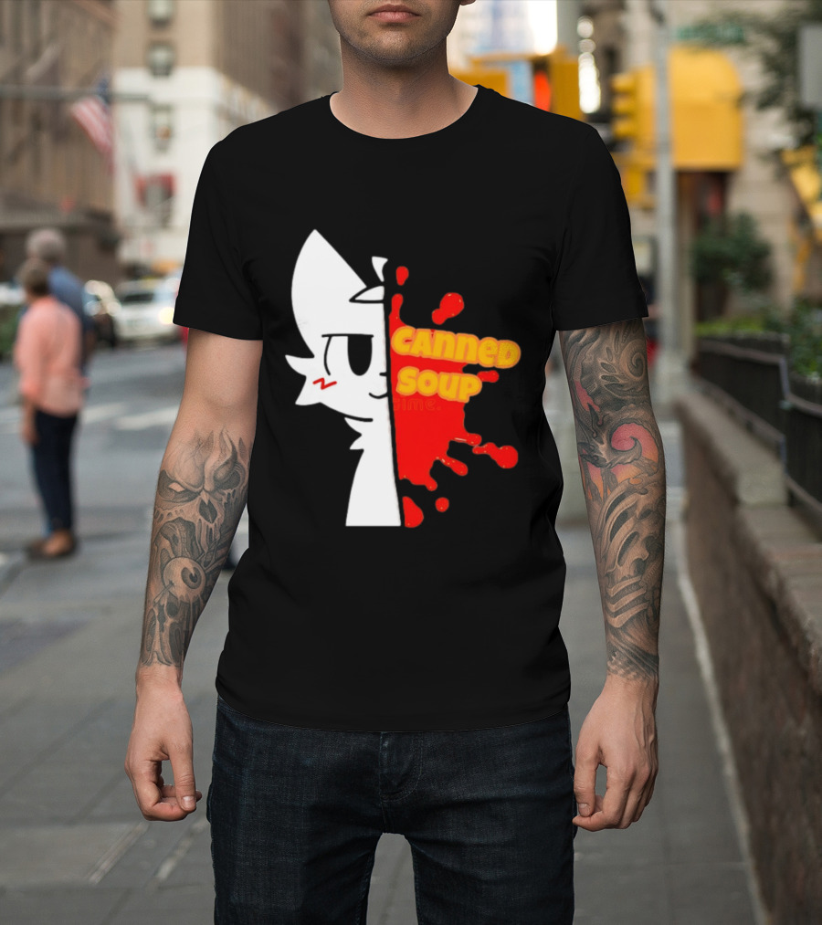 Boykisser Meme Canned Soup Splatter T-Shirt