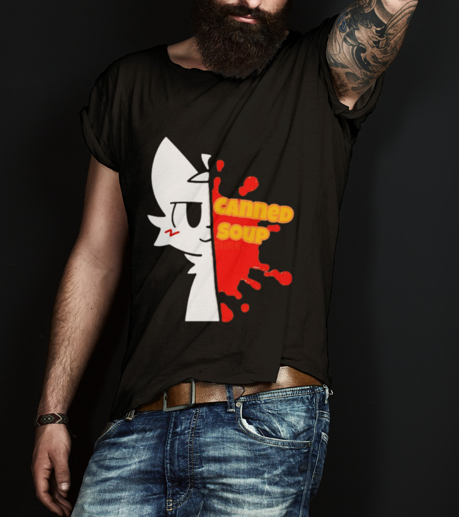 Boykisser Meme Canned Soup Splatter T-Shirt