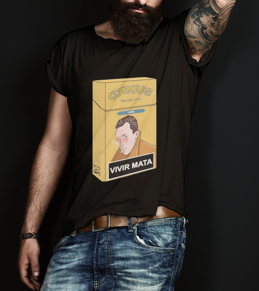 Camus Desde 1913 Vivir Mata Cigarette Box T-Shirt
