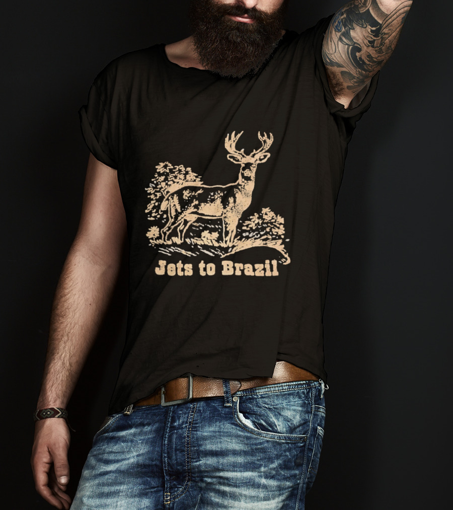 Deer Jets To Brazil Jets To Brazil T-Shirt