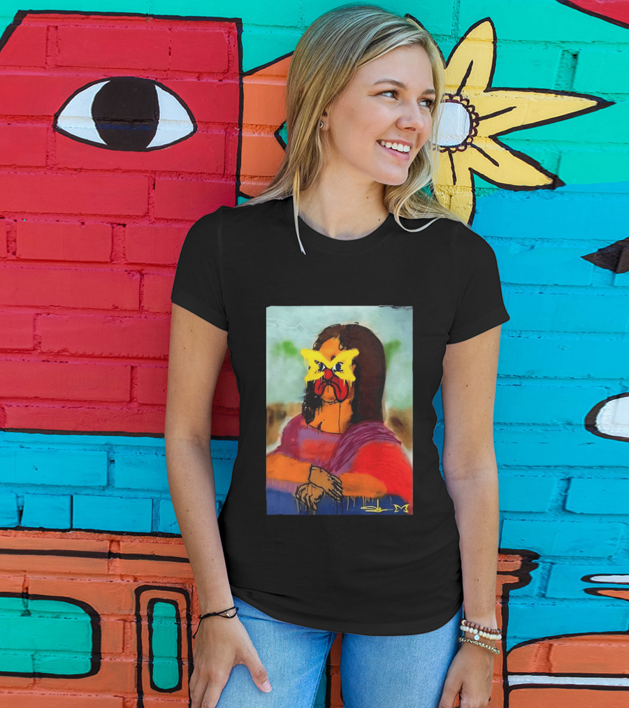 Mertra Slawn Mona Lisa Graffiti Remix T-Shirt