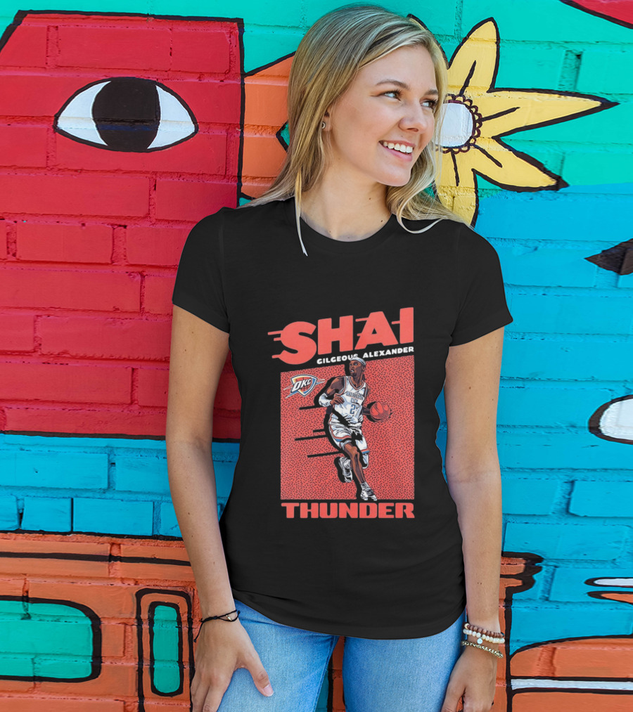 OKC Thunder Shai Gilgeous Alexander 2 Basketball MVP T-Shirt