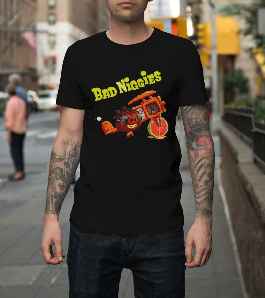 Bad Niggies Angry Birds T-Shirt