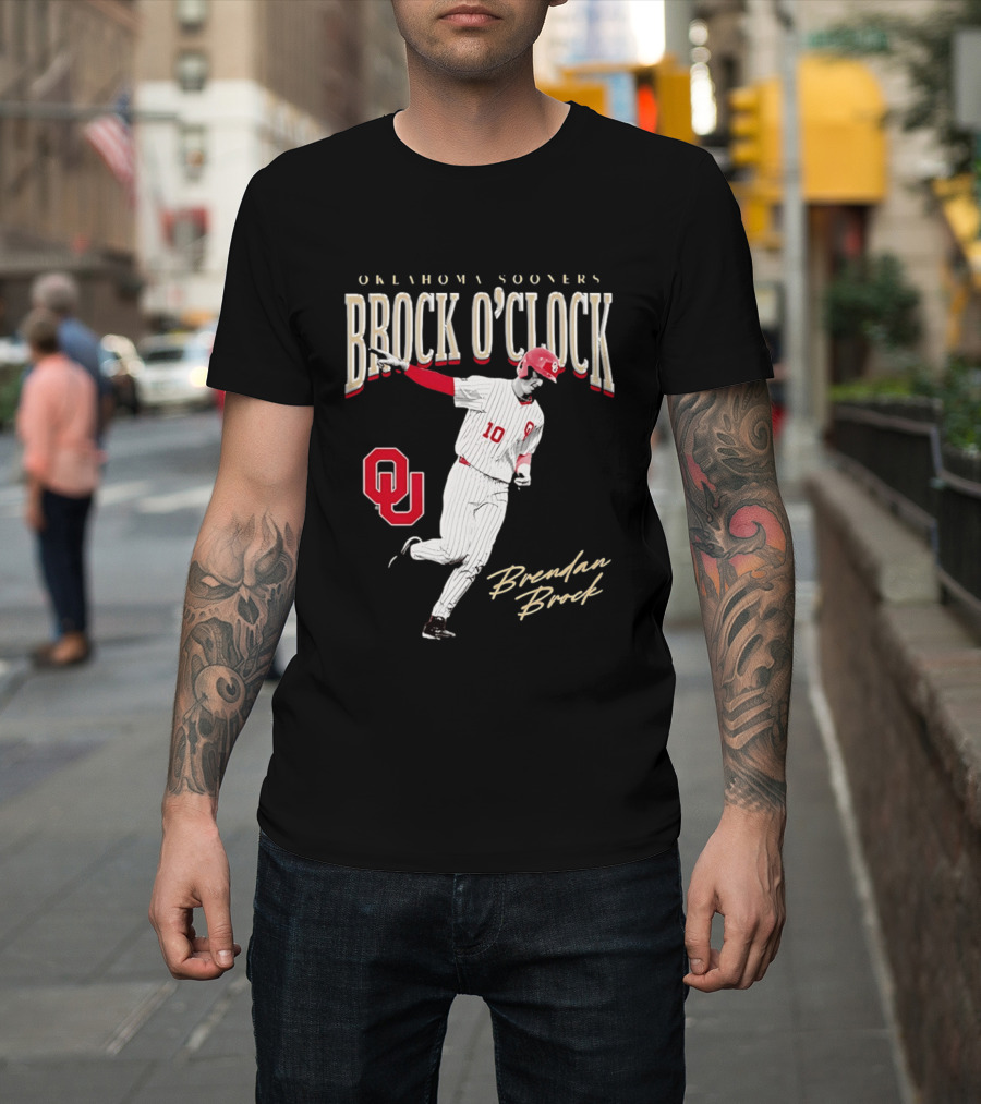 Brendan Brock Oklahoma Sooners Brock O' Baseball T-Shirt