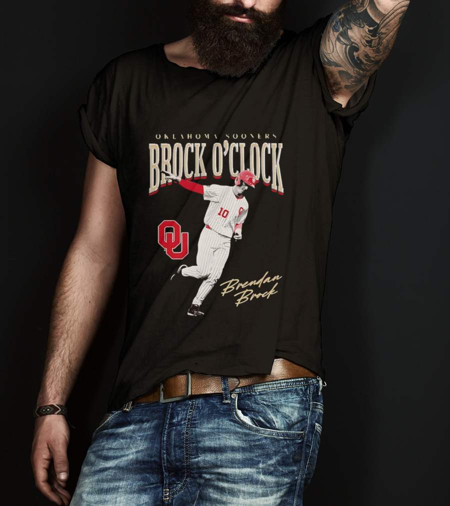 Brendan Brock Oklahoma Sooners Brock O' Baseball T-Shirt