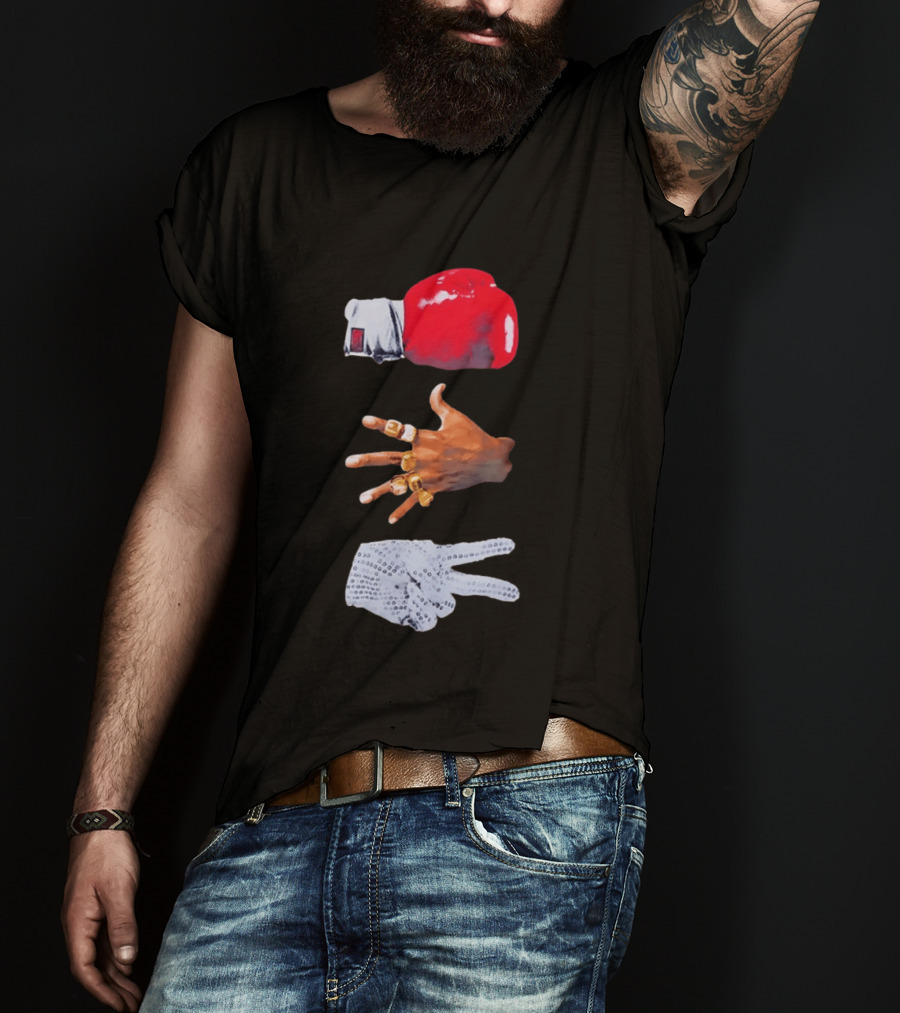 Michael Jordan MJ Jackson Michael Tyson Gloves T-Shirt