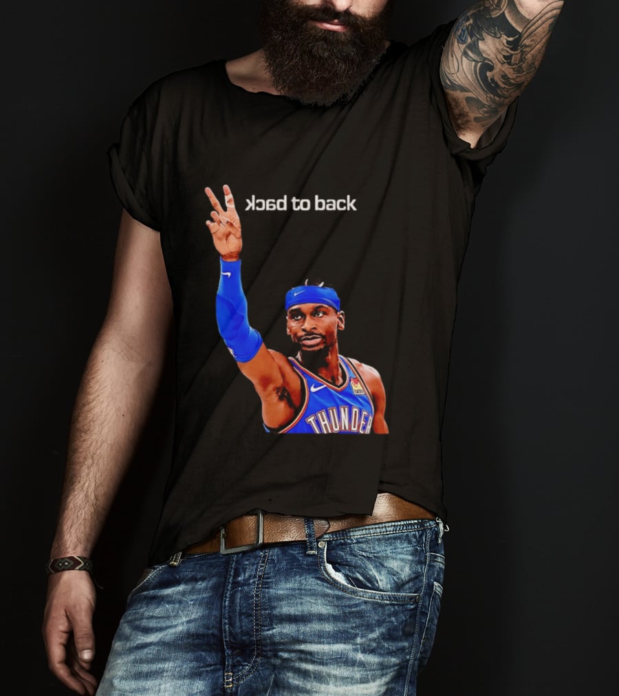 OKC Thunder SGA 2026 Back To Back MVP Shai Gilgeous Alexander T-Shirt