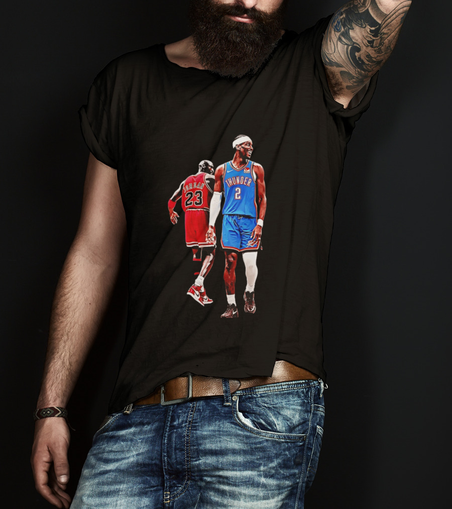 Shai Gilgeous Alexander Thunder Back 2 Back MVP SGA Pay 2026 Jordan 23 OKC T-Shirt