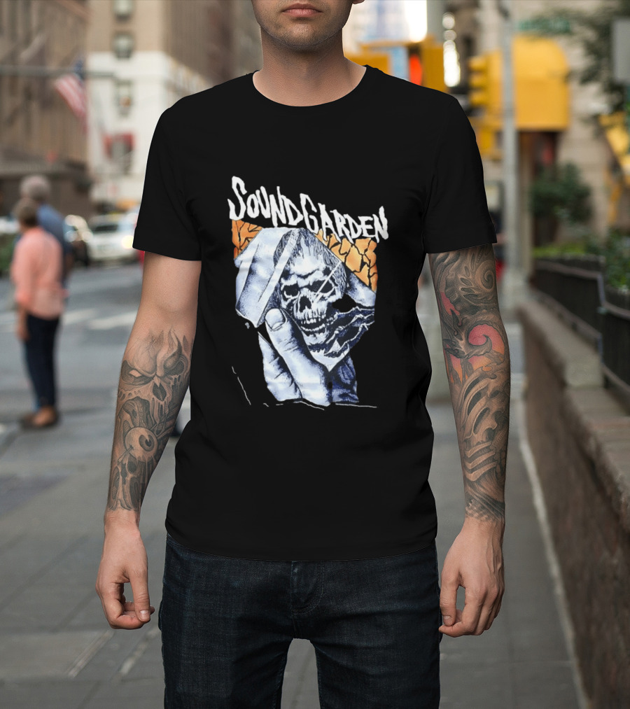 Soundgarden Skull Hand Broken Glass T-Shirt