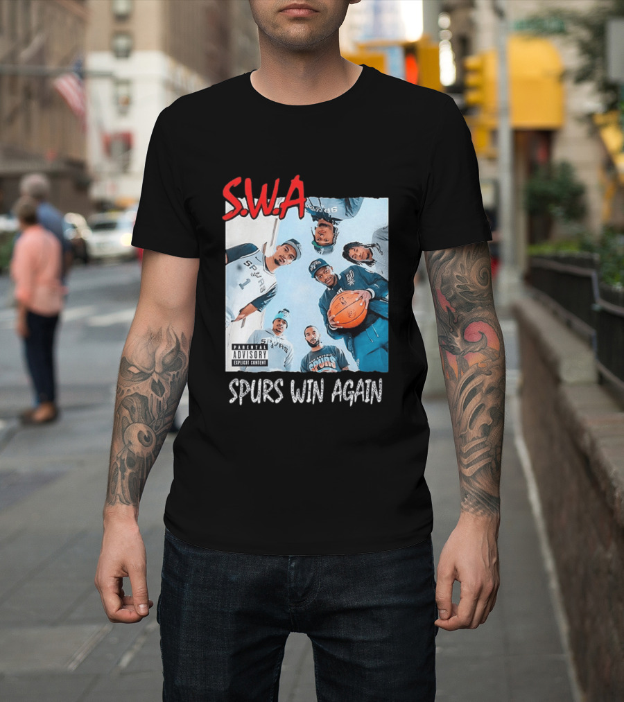 SWA Spurs Win Again San Antonio Spurs Straight Outta Compton T-Shirt