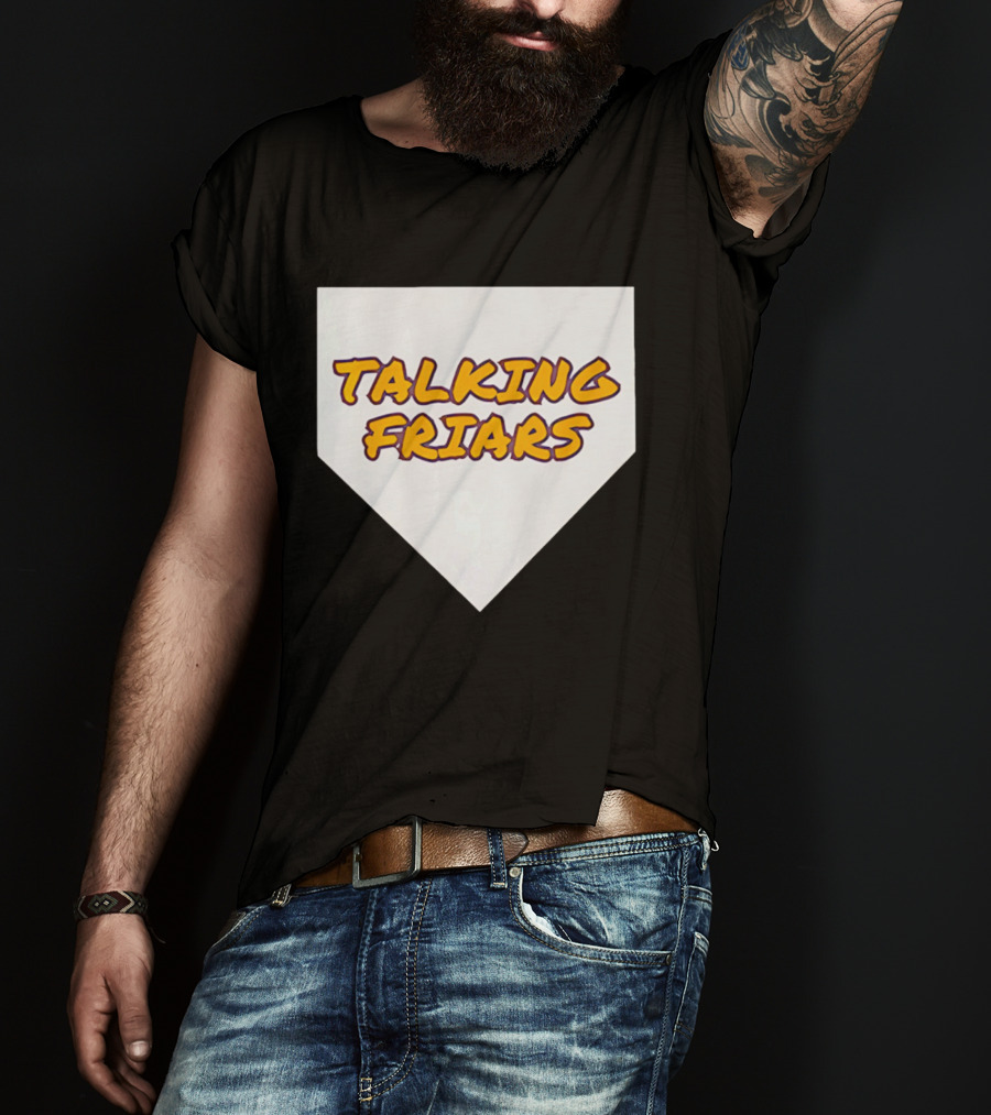 Talking Friars 2026 Baseball Home Plate Marker T-Shirt