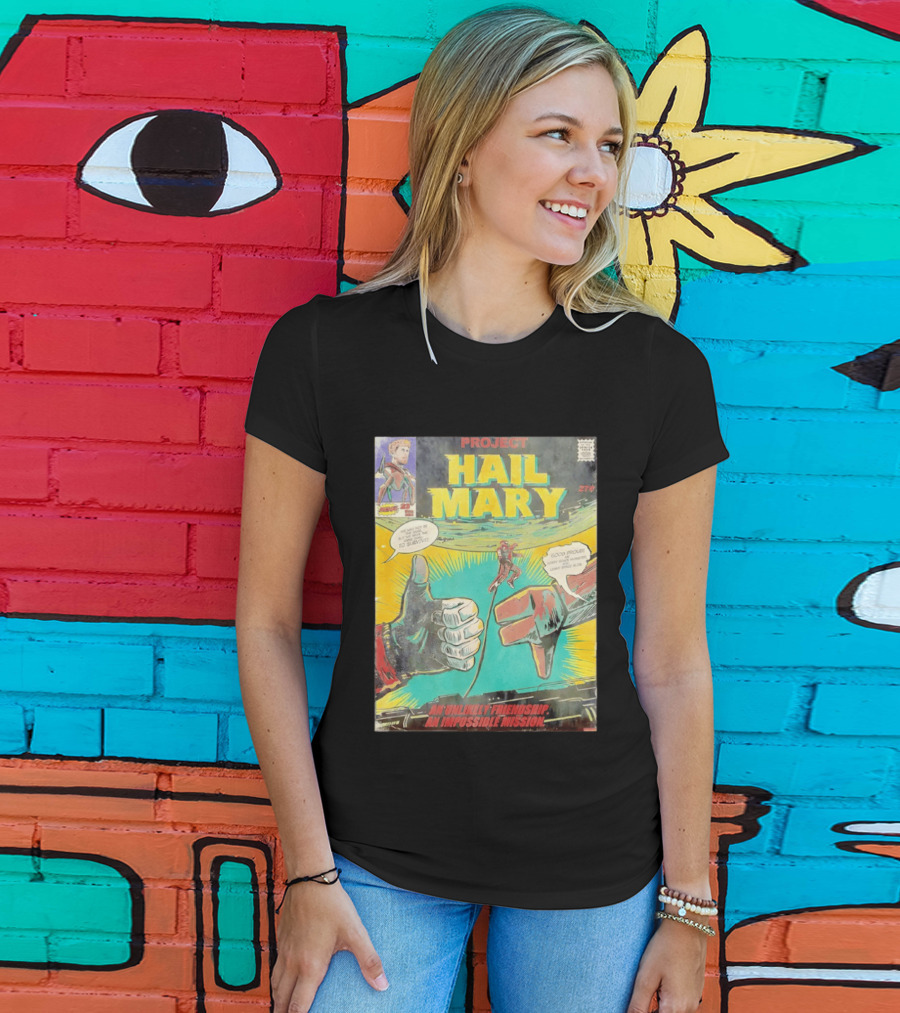 Project Hail Mary Comic Cover An Unlikely Friendship An Impossible Mission T-Shirt