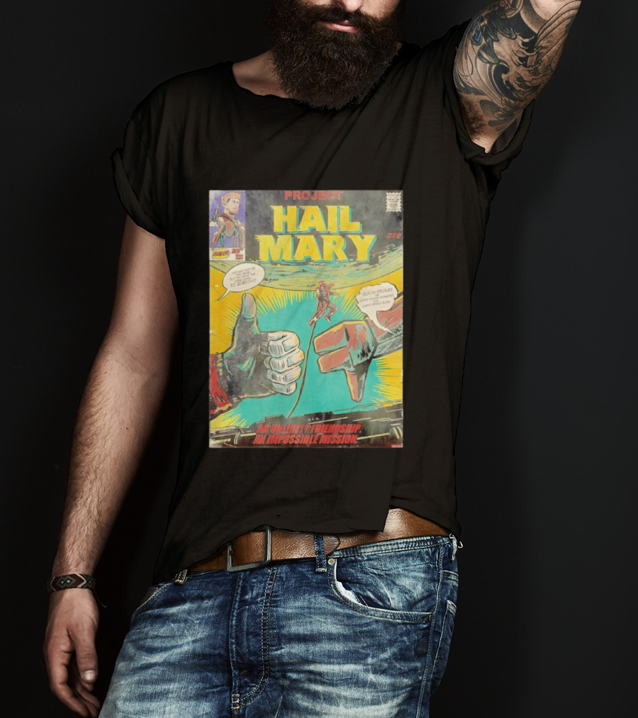 Project Hail Mary Comic Cover An Unlikely Friendship An Impossible Mission T-Shirt