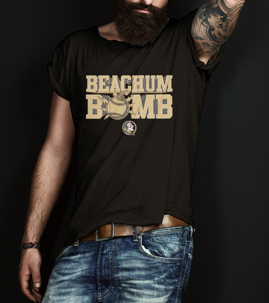 Beachum Bomb Baseball With Florida State Seminole T-Shirt