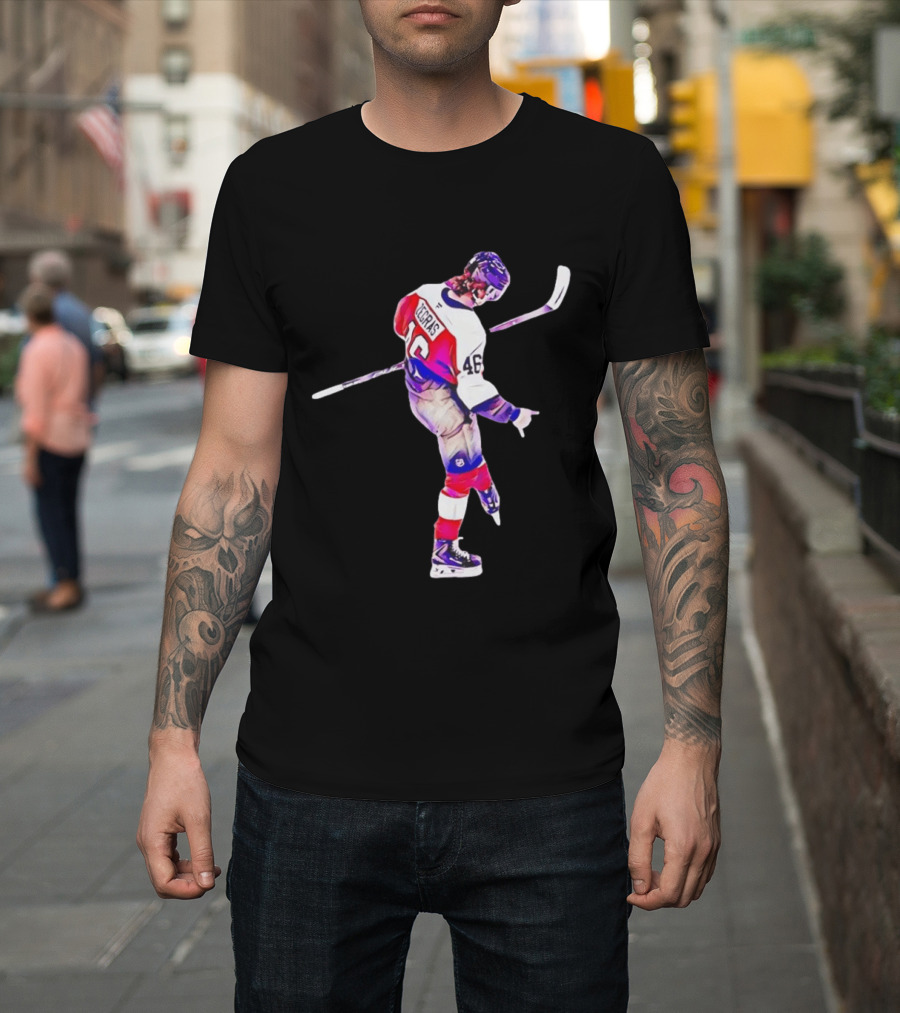 Trevor Zegras 46 Anaheim Ducks Hockey Celebration T-Shirt