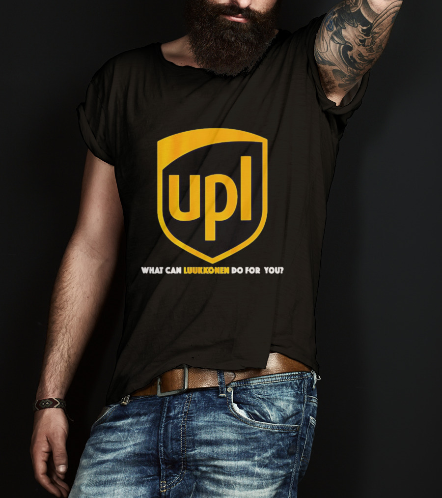 Ukko Pekka Luukkonen UPL What Can Luukkonen Do For You Shield T-Shirt