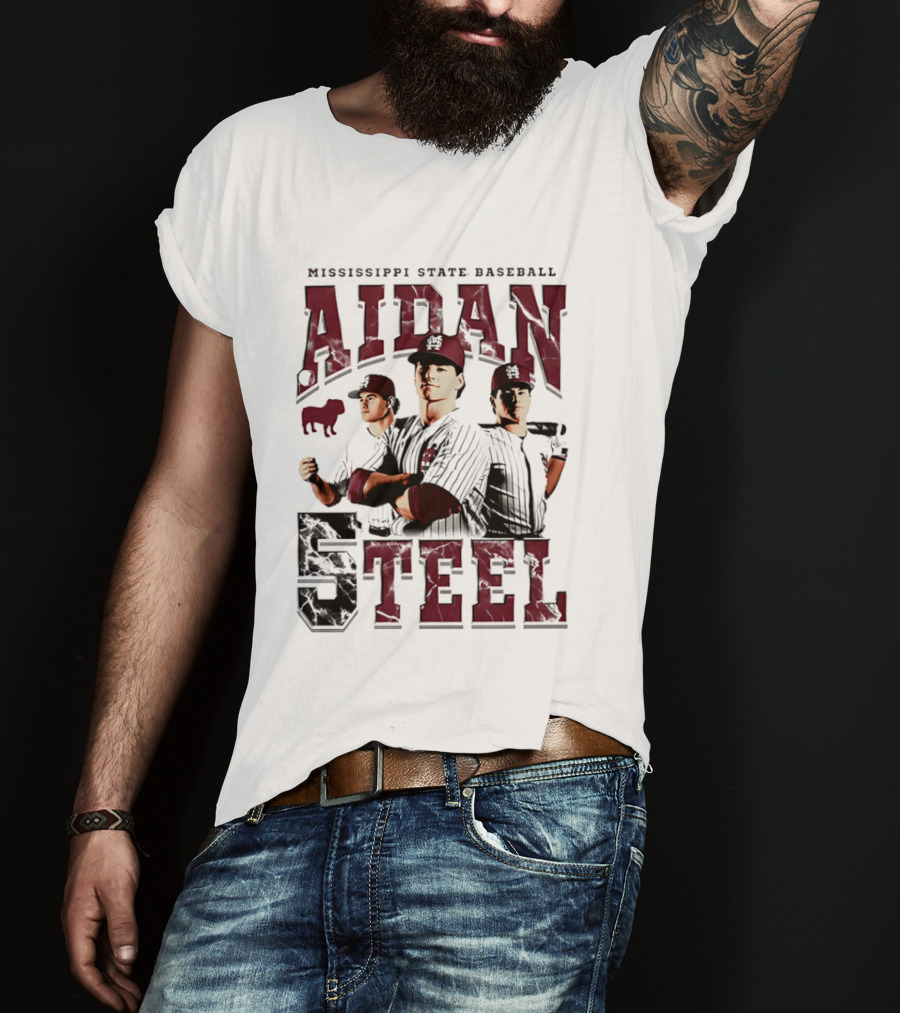 Mississippi State Baseball Aidan Teel 5 T-Shirt