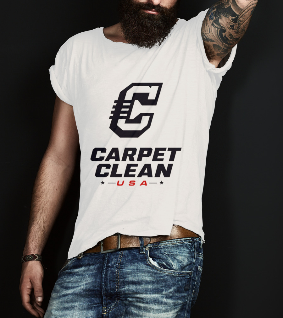 Carpet Clean USA C Logo Bold Lettering T-Shirt