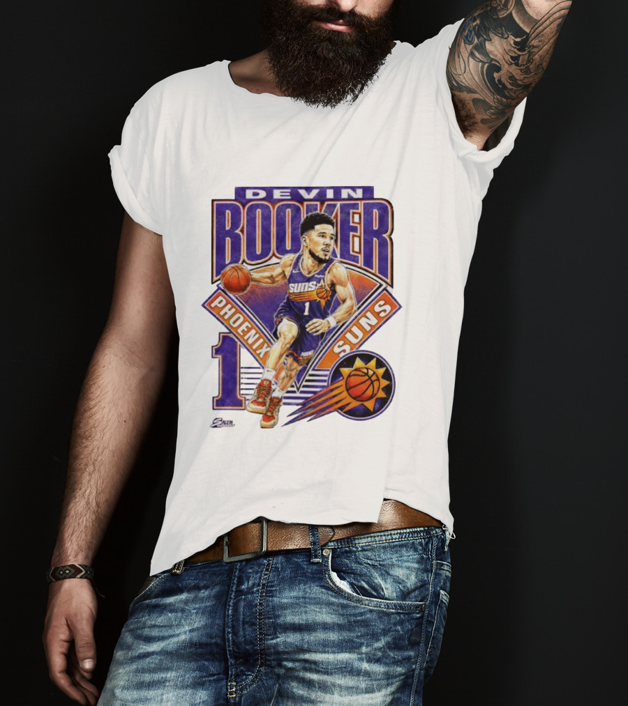 Devin Booker Phoenix Suns Basketball Number 1 Jersey T-Shirt