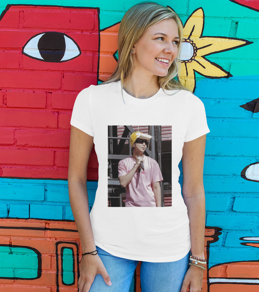 Namjoon Wearing Psyduck Hat Pink T T-Shirt