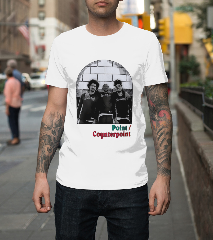 San Antonio Spurs Basketball Player Trio Point Counterpoint T-Shirt