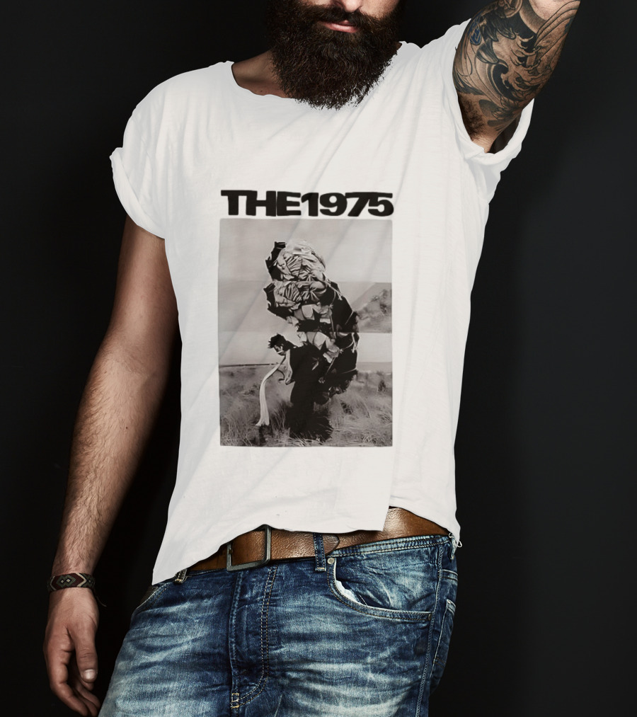 The 1975 Abstract Monochrome Figure And Floral Compilation T-Shirt