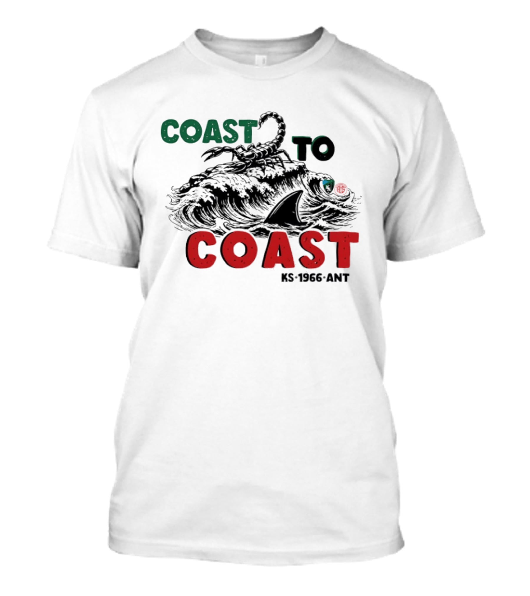 Coast To Coast Scorpion Shark Wave KS 1966 ANT T-Shirt