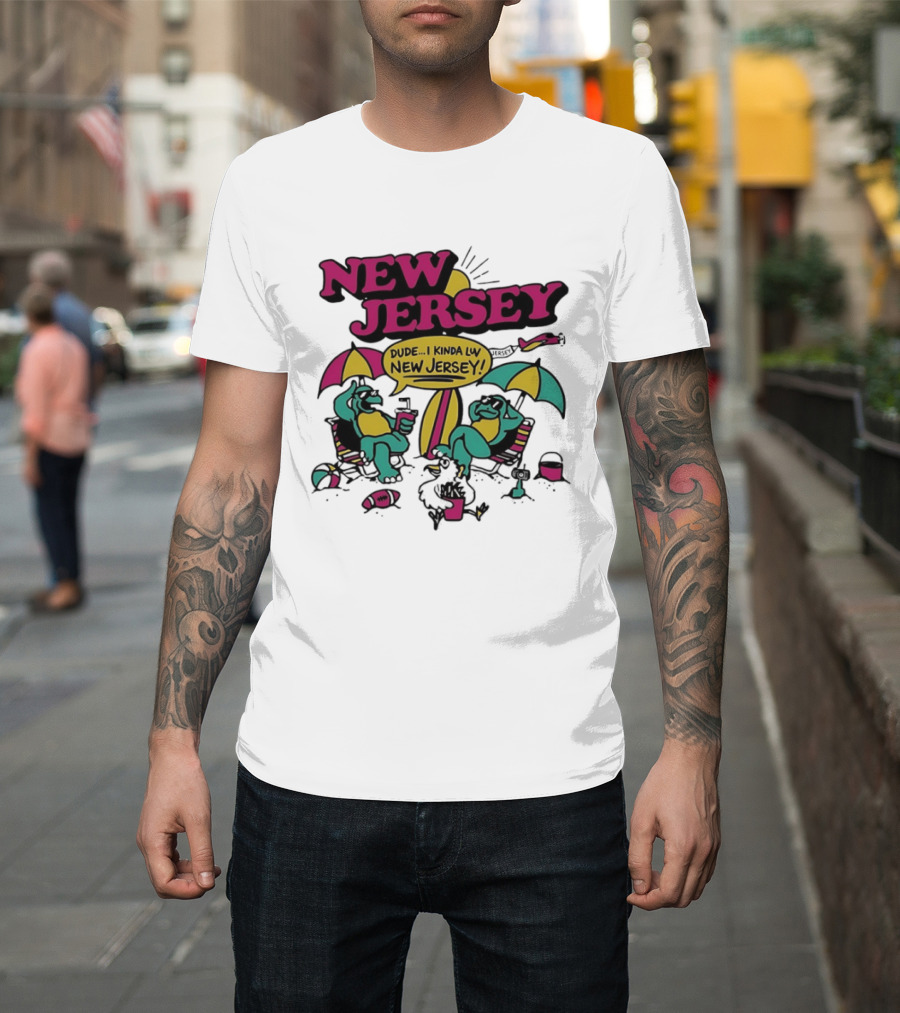 New Jersey Dude I Kinda Luv Beach Vibes With Beach Animals T-Shirt