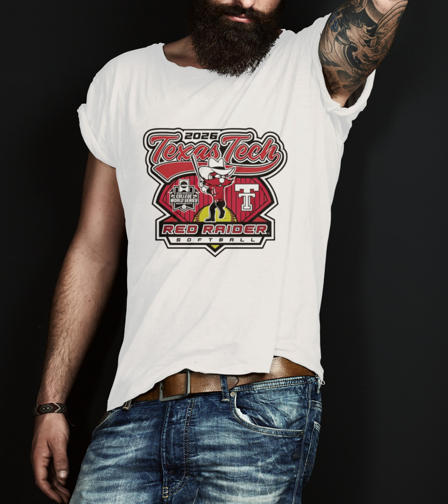 2026 Texas Tech Red Raider Softball WCWS Send It T-Shirt