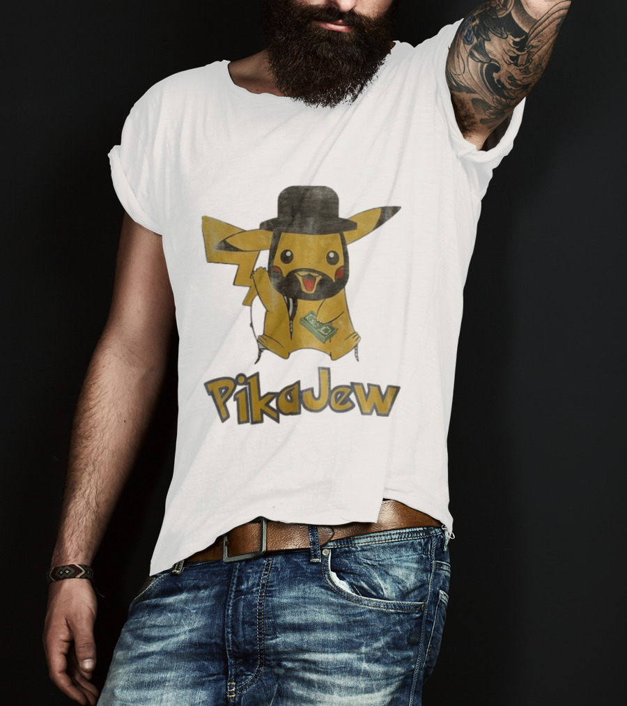 Pikachu PikaJew Meme Wearing Hat And Holding Money T-Shirt