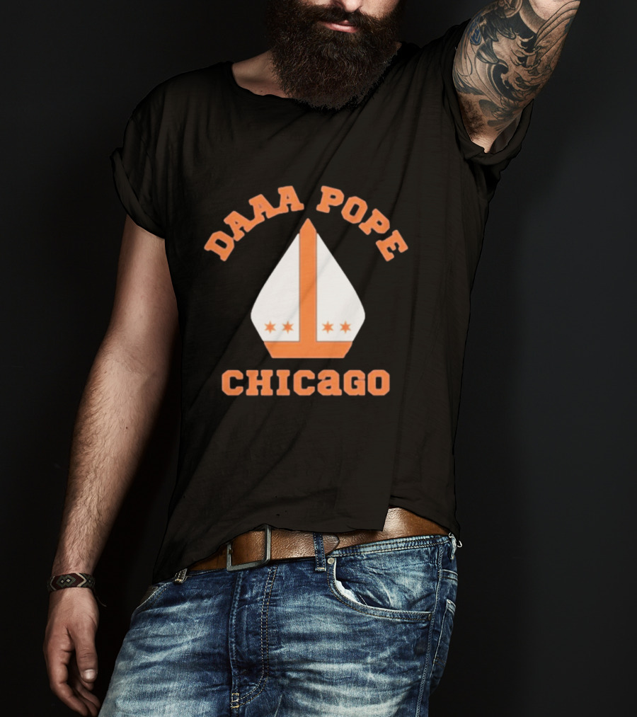 Daaa Pope Chicago Bears Miter Hat Mike Ditka T-Shirt