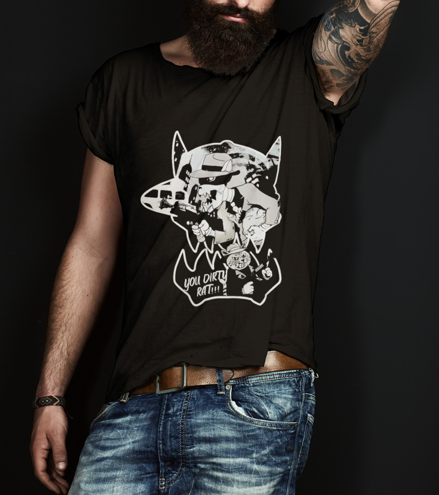 Gangster Animals You Dirty Rat Mobster Showdown Guns T-Shirt