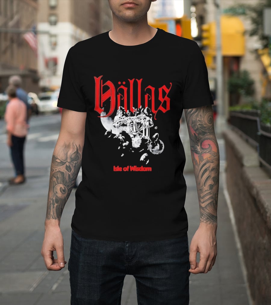 Hallas Isle Of Wisdom Floating Island Fantasy T-Shirt