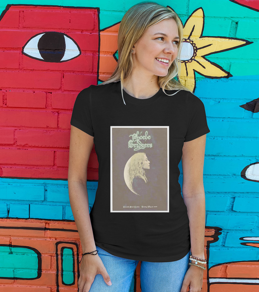 Phoebe Bridgers Moon Profile Greenville South Carolina Tuesday May 19 2026 T-Shirt