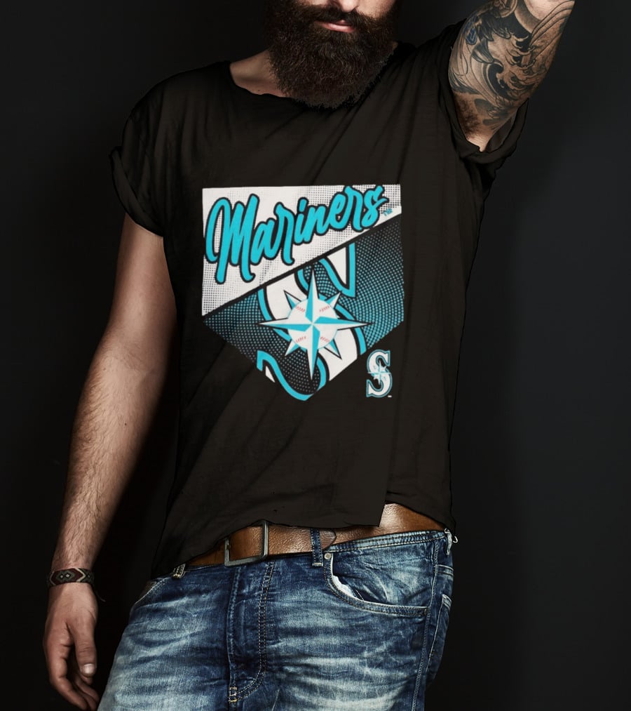 Mariners Compass Baseball Seattle Mariners T-Shirt