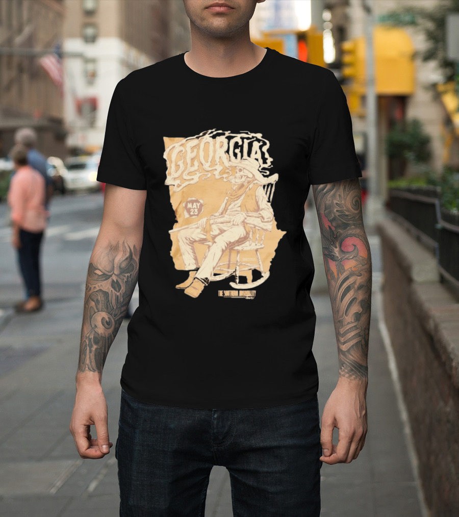 Georgia Skeleton Cowboy Southern Hospitality Tour May 23 MMXXVI T-Shirt