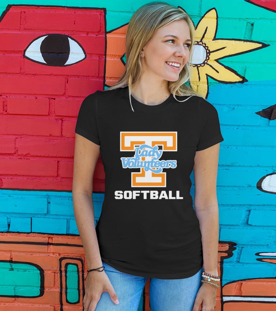 University Of Tennessee Lady Volunteers Orange Softball Team T-Shirt